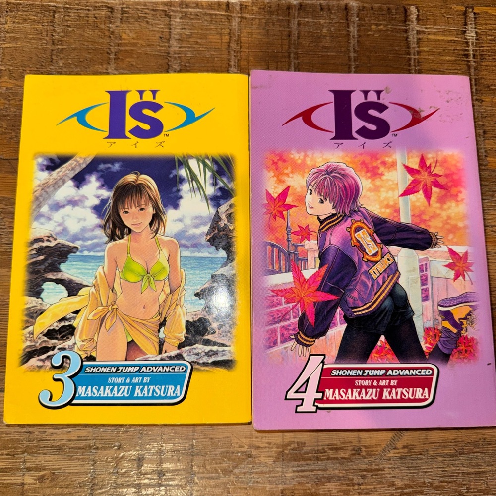 I"s Manga Vol 3 4 Masakazu Katsura Shonen Jump Advanced VIZ Media English 1st Ed